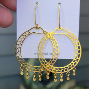 Elemental Metals Collection ◇HALLOWEENIES◇ Celestially-Inspired Brass Earrings