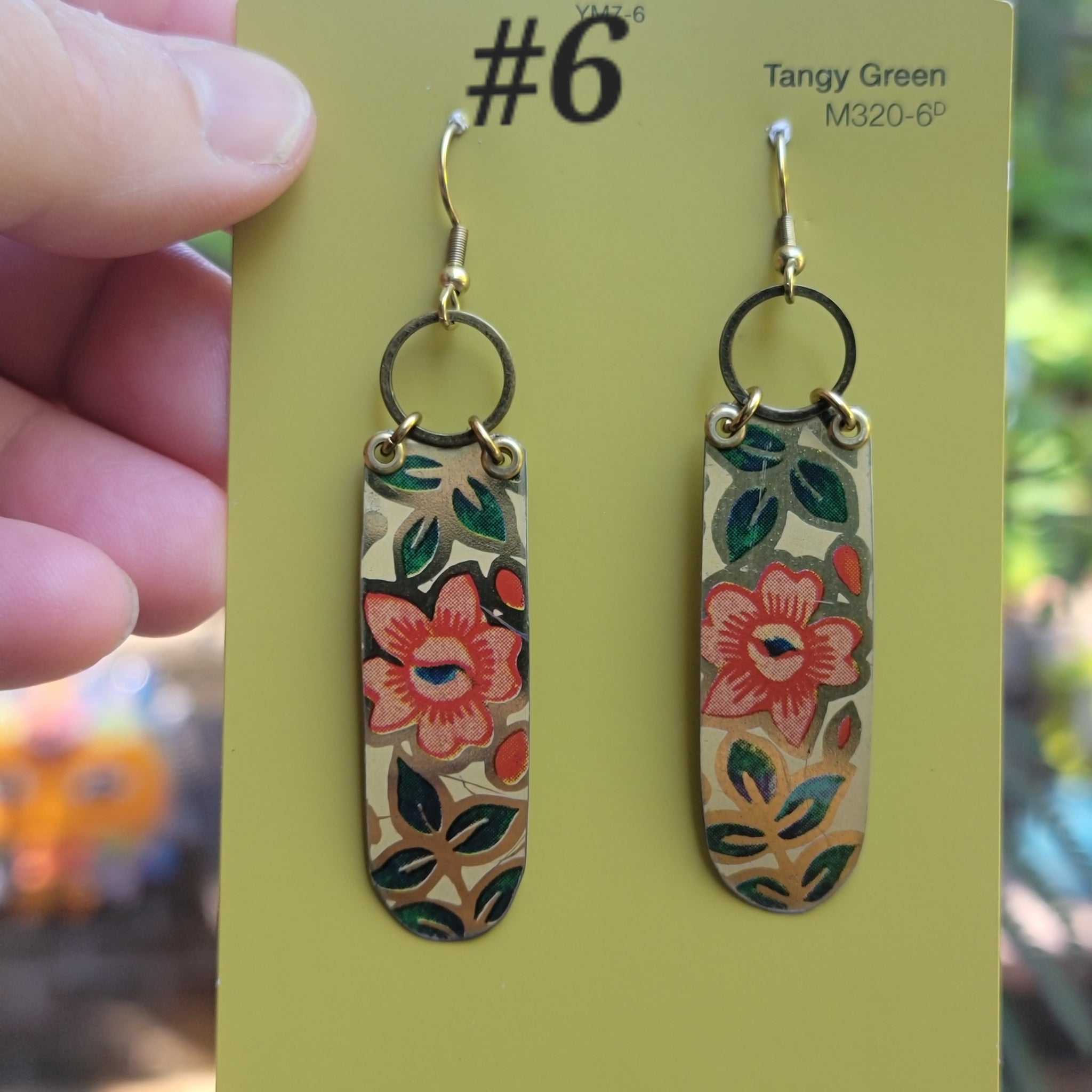 Late Summer Floral 2025 Collection - Repurposed Vintage Tin Earrings