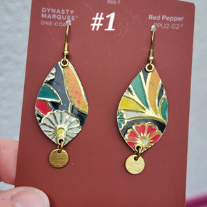Dark Floral Collection - Repurposed Tin Jewelry