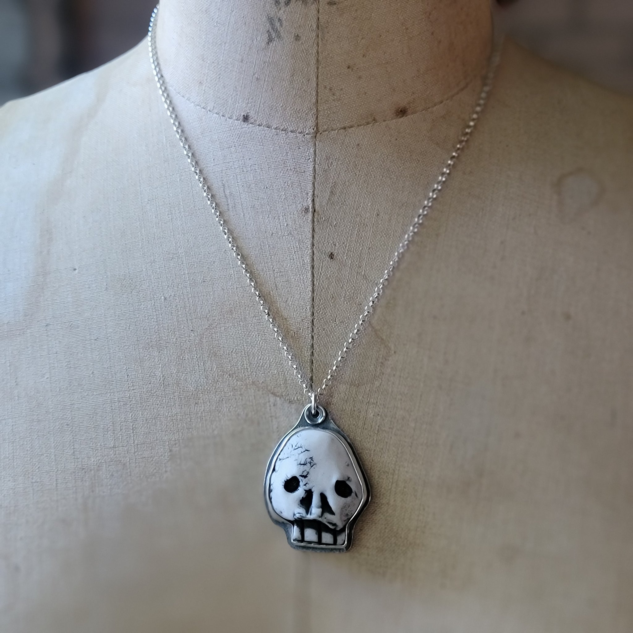 Nerd Skullies - Ceramic Pendants & Ring Halloween Collection