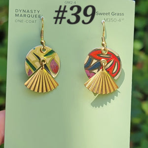 Late Summer Floral 2025 Collection - Repurposed Vintage Tin Earrings