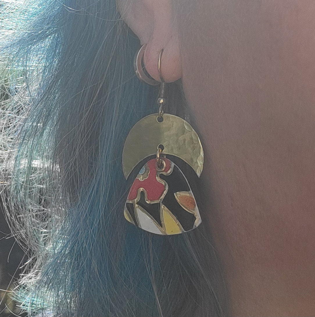 Dark Floral Collection - Repurposed Tin Jewelry