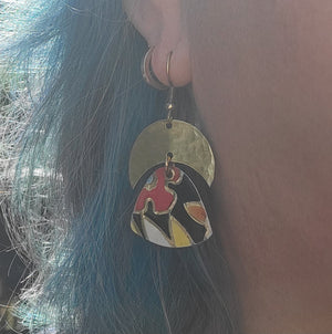 Dark Floral Collection - Repurposed Tin Jewelry