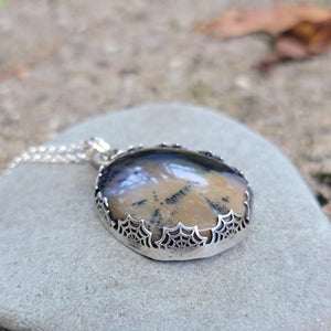 Spiderweb Bezel Pendants & Ring Halloween Collection