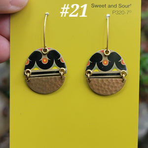 Mid Century Tea Tin Collection - Repurposed Vintage Tin Earrings