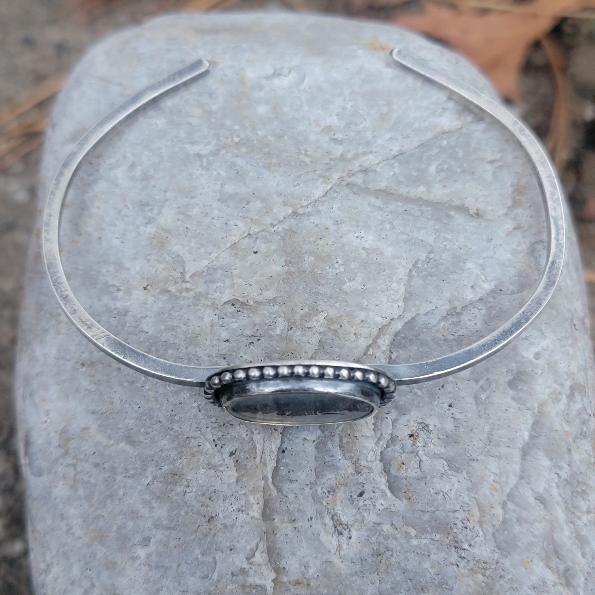 Gemstone Cuff Bracelet Collection in Sterling Silver
