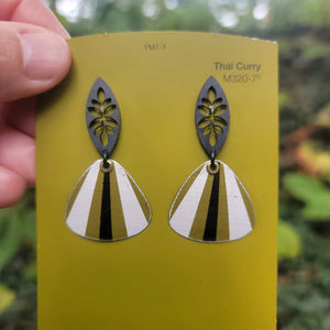 Goldenrod Harvest Collection - Repurposed Vintage Tin Earrings