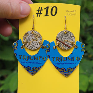 Olive Oil Canister Collection - Repurposed Tin Earrings