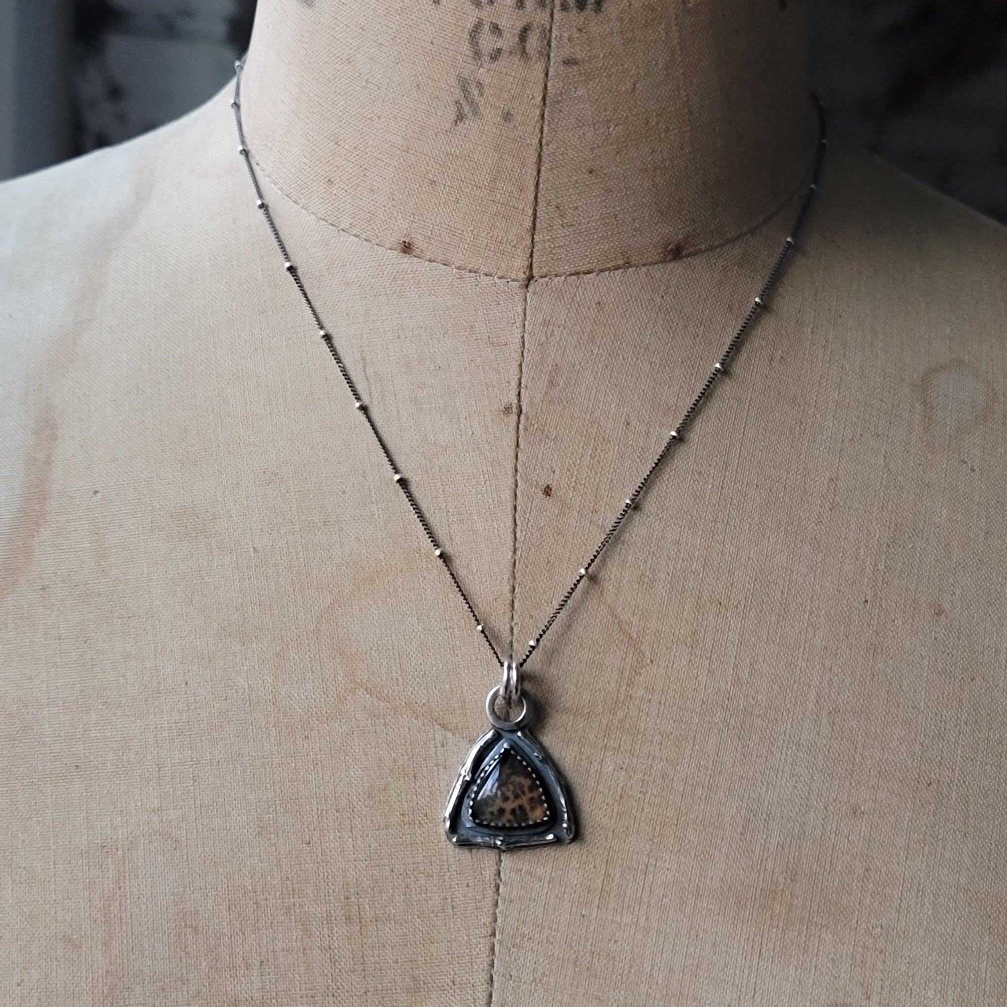 Dendritic Agate Pendant Collection in Sterling Silver