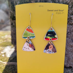 Le Vieux Marché Collection - Repurposed Vintage Tin Earrings