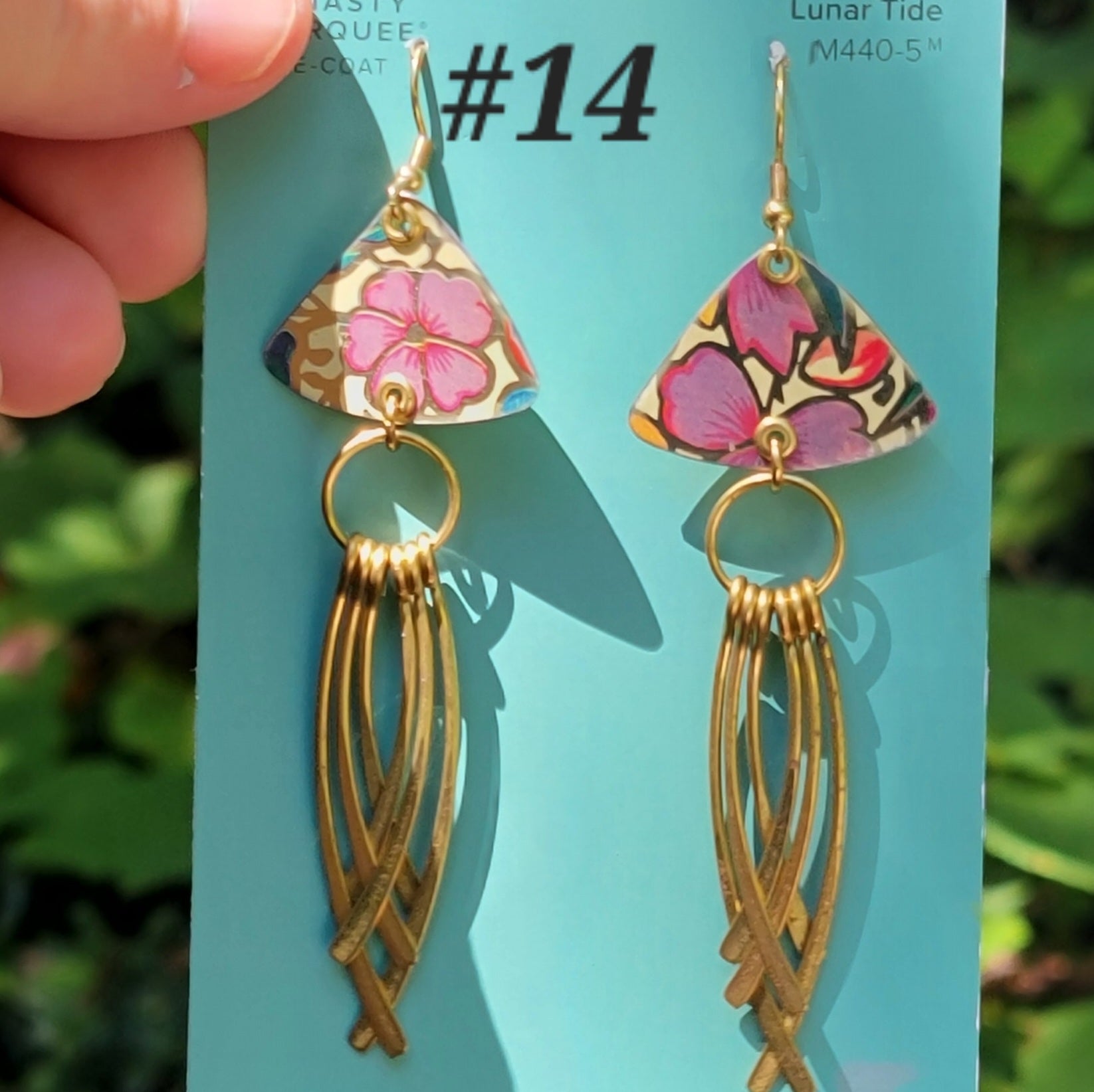 Late Summer Floral 2025 Collection - Repurposed Vintage Tin Earrings