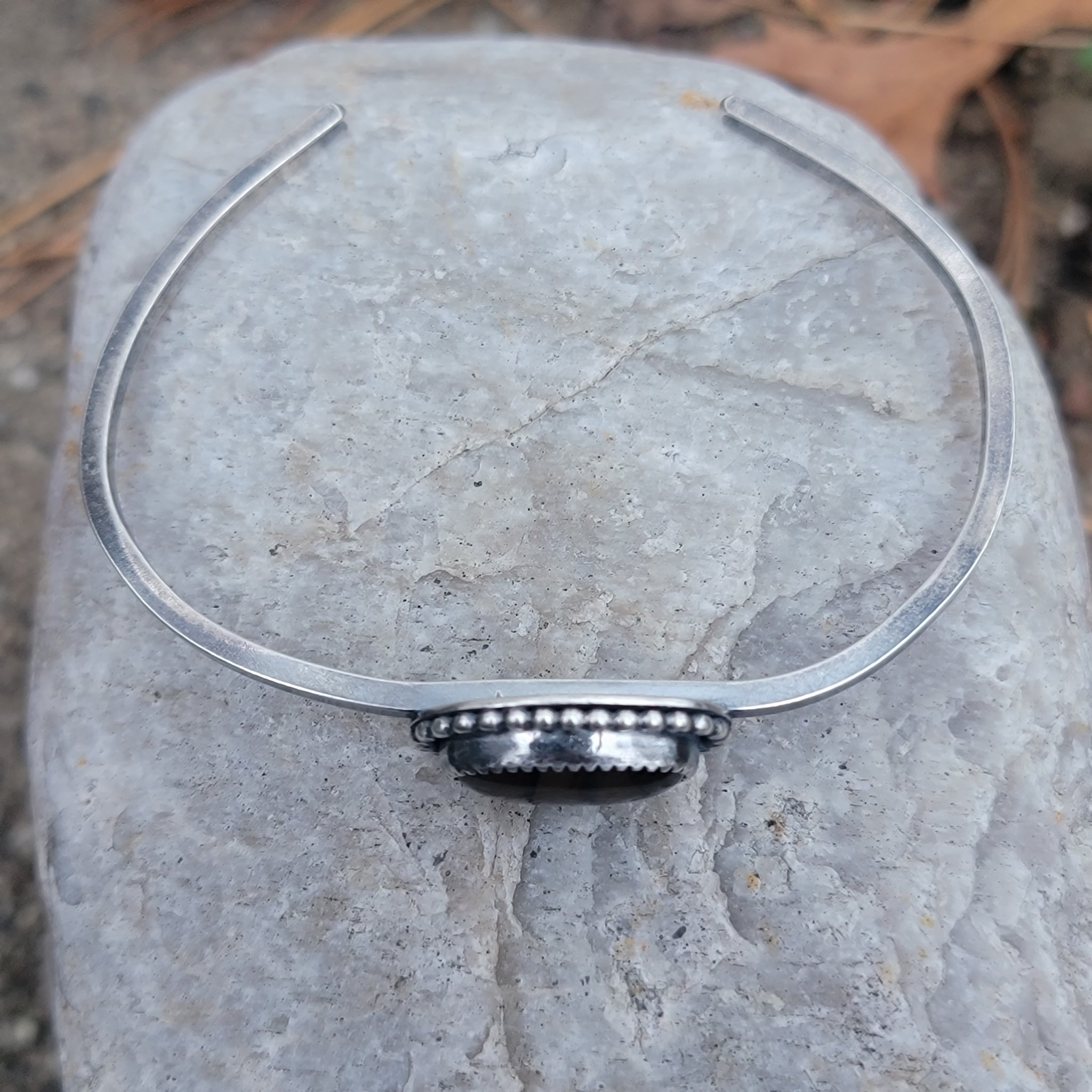 Gemstone Cuff Bracelet Collection in Sterling Silver