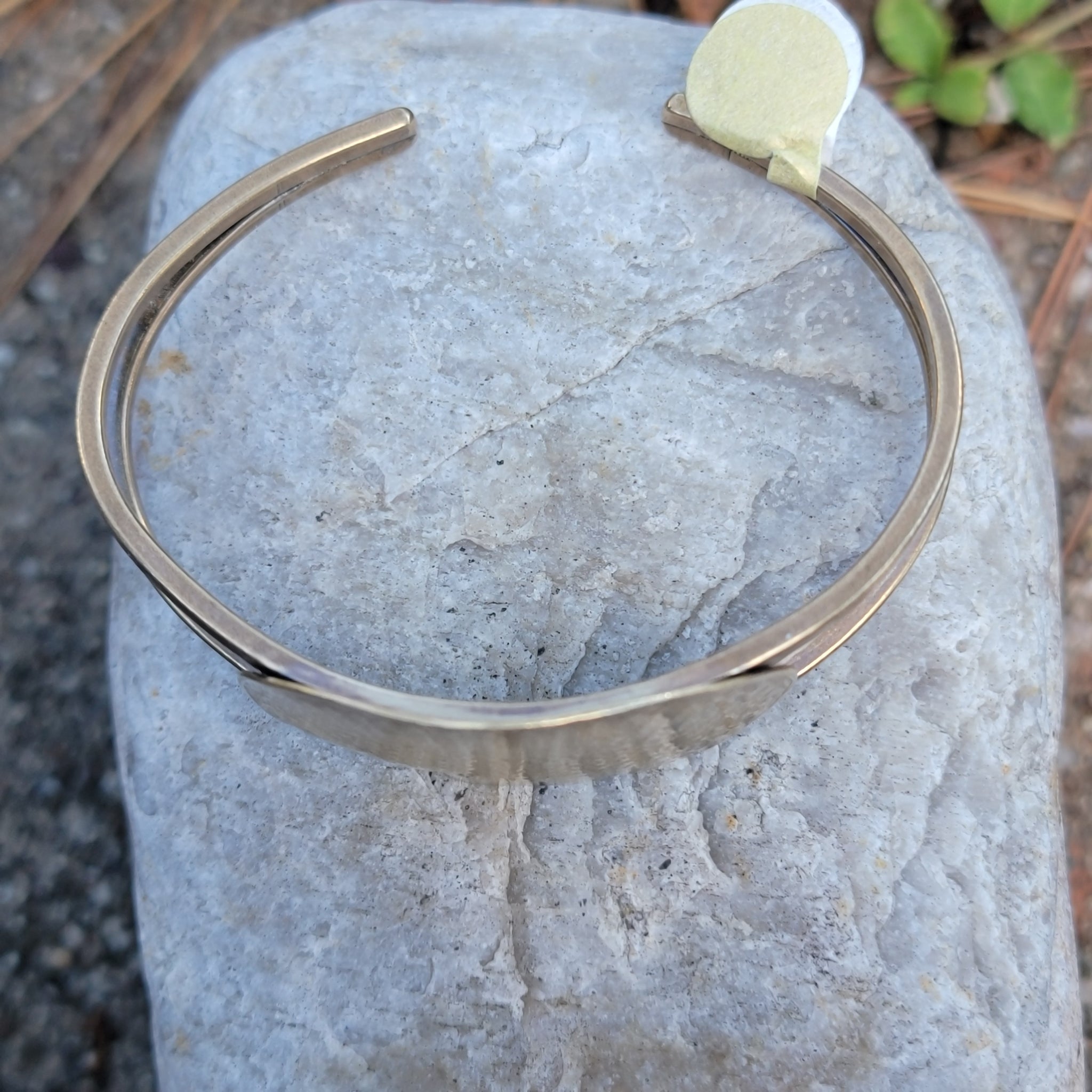 Abstract Amoeba Brass Cuff Bracelet