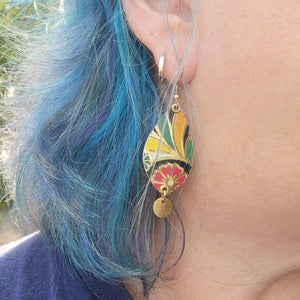 Dark Floral Collection - Repurposed Tin Jewelry