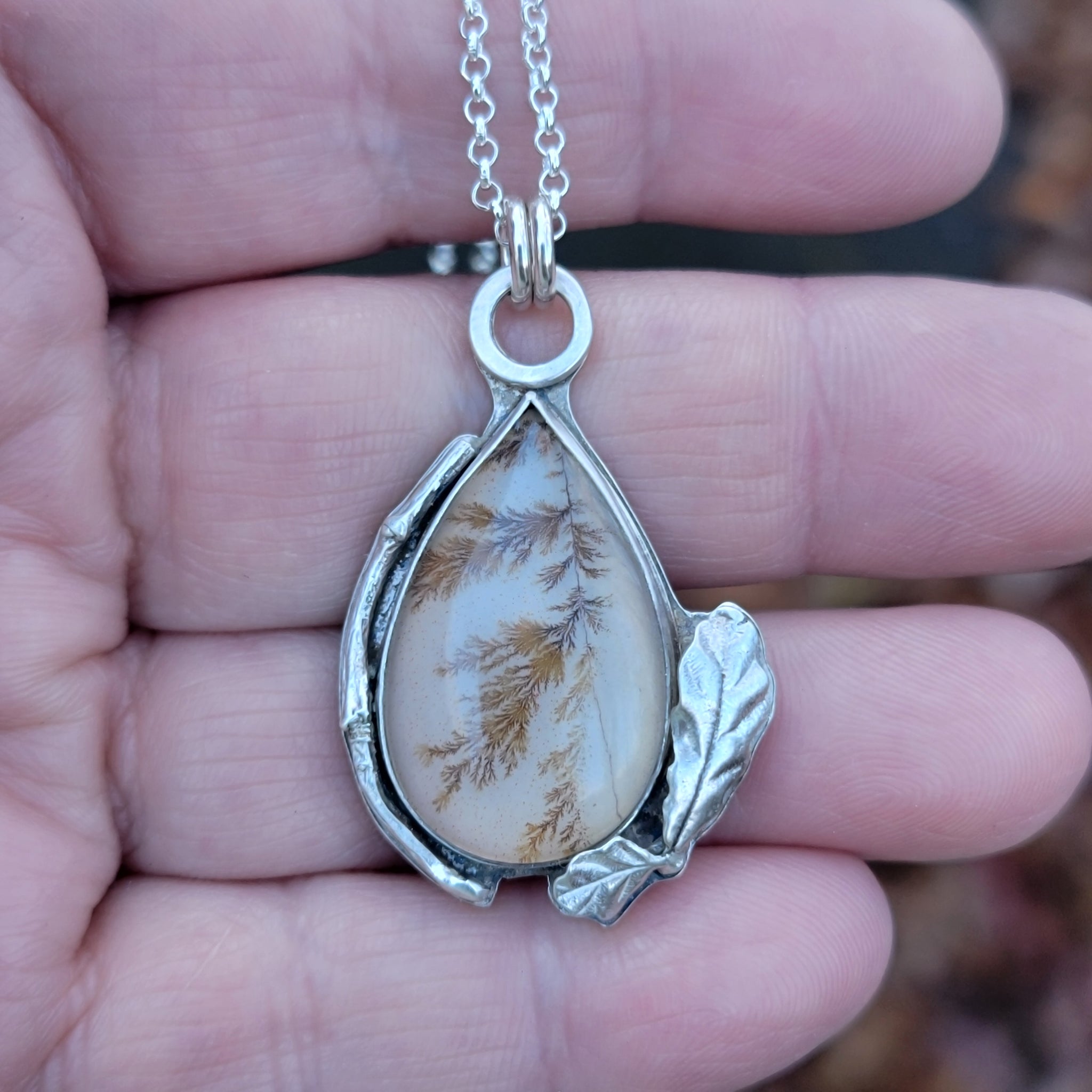 Part 2: Dendritic Agate Pendant Collection in Sterling Silver