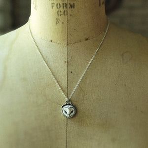 Barn Owl Pendants in Sterling Silver