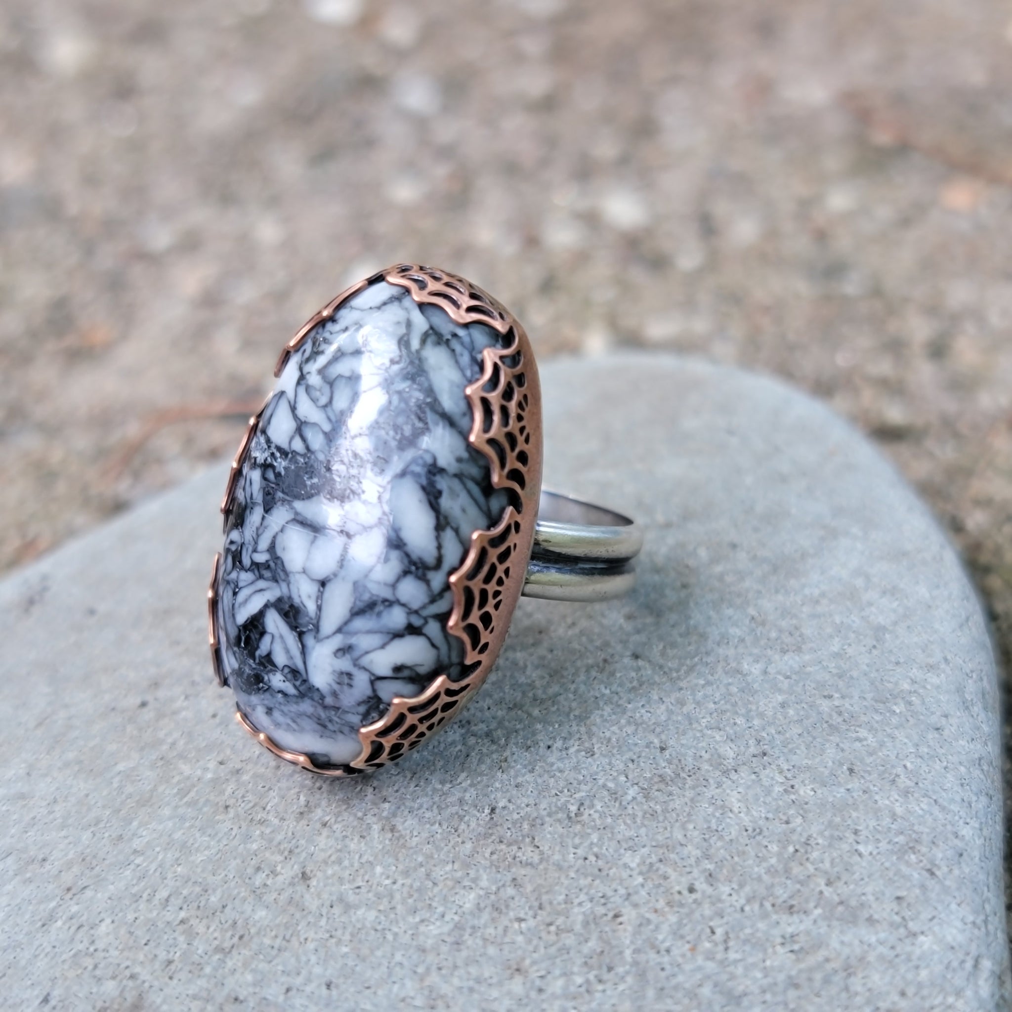 Spiderweb Bezel Pendants & Ring Halloween Collection