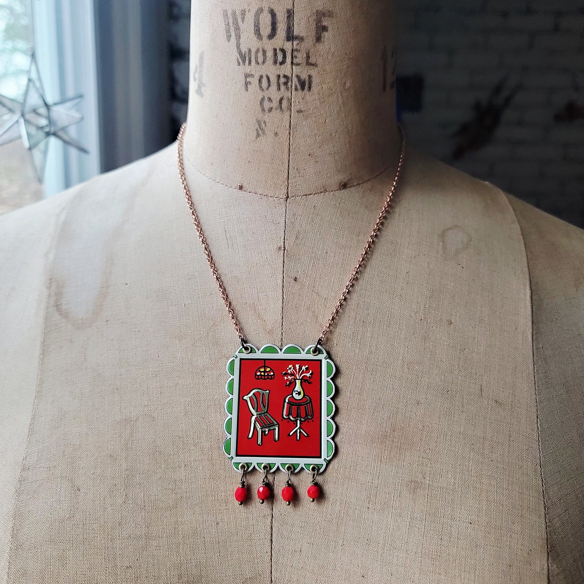 Holiday 2025 Collection - Repurposed Vintage Tin Earrings & Necklaces