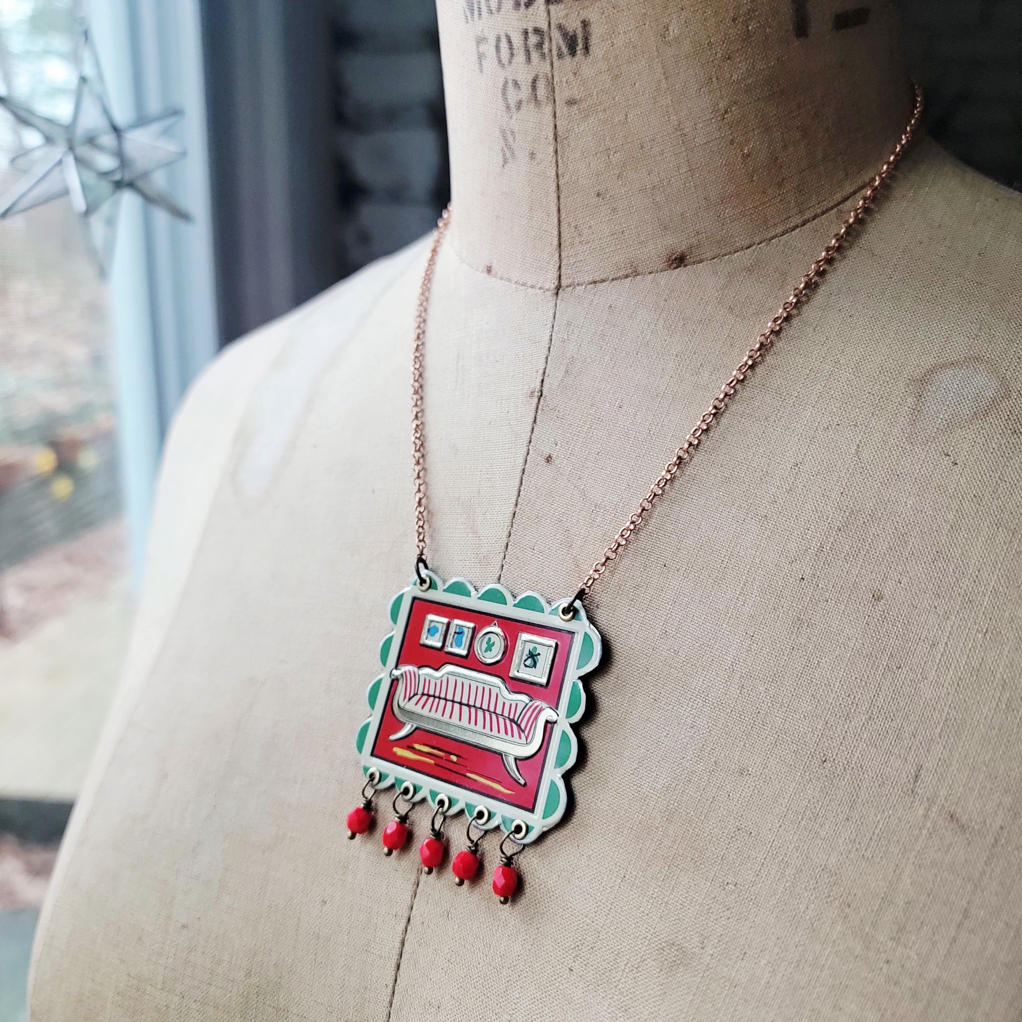 Holiday 2025 Collection - Repurposed Vintage Tin Earrings & Necklaces