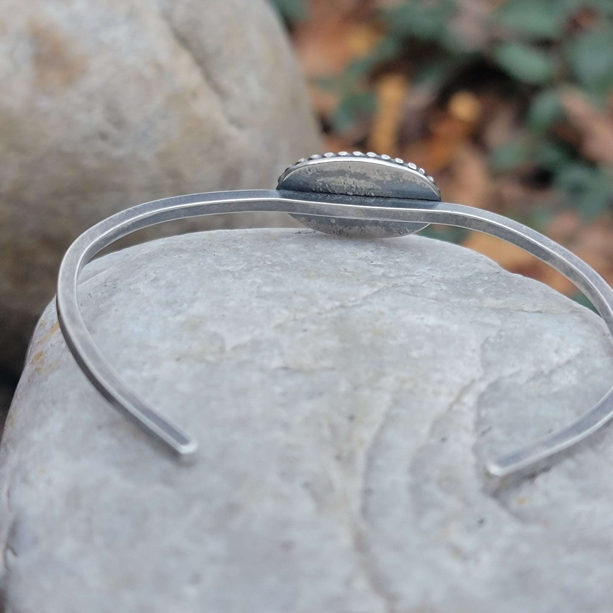 Gemstone Cuff Bracelet Collection in Sterling Silver