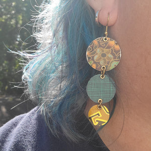 Dark Floral Collection - Repurposed Tin Jewelry