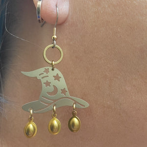 Elemental Metals Collection ◇HALLOWEENIES◇ Celestially-Inspired Brass Earrings