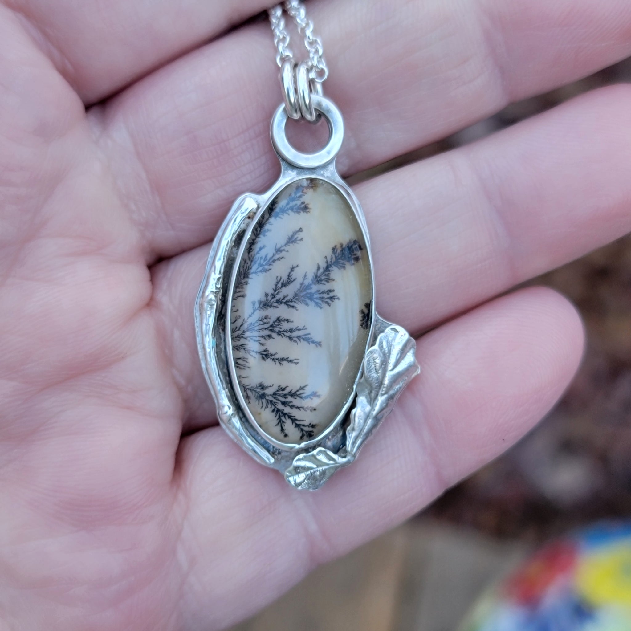Part 2: Dendritic Agate Pendant Collection in Sterling Silver