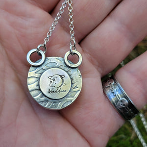 Barn Owl Pendants in Sterling Silver