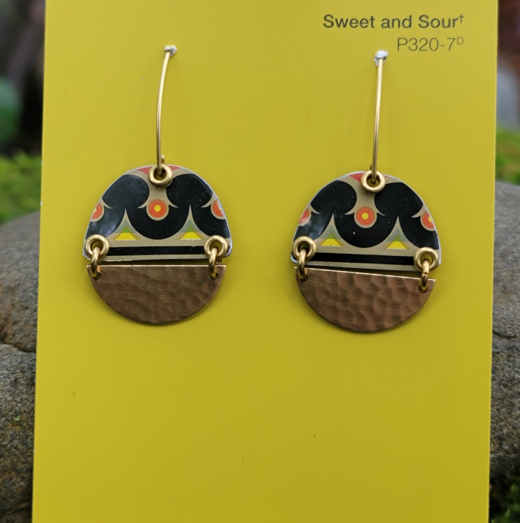 Mid Century Tea Tin Collection - Repurposed Vintage Tin Earrings