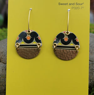 Mid Century Tea Tin Collection - Repurposed Vintage Tin Earrings