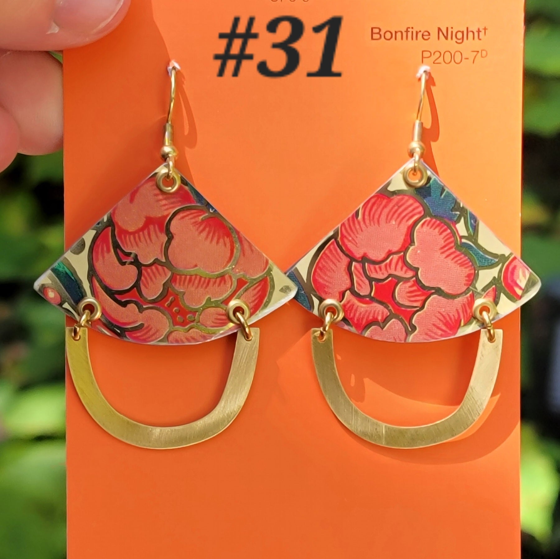 Late Summer Floral 2025 Collection - Repurposed Vintage Tin Earrings