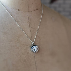 Barn Owl Pendants in Sterling Silver