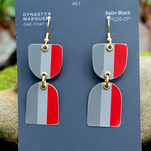 Modes 1930 Fashion Model Collection - Repurposed Tin Earrings