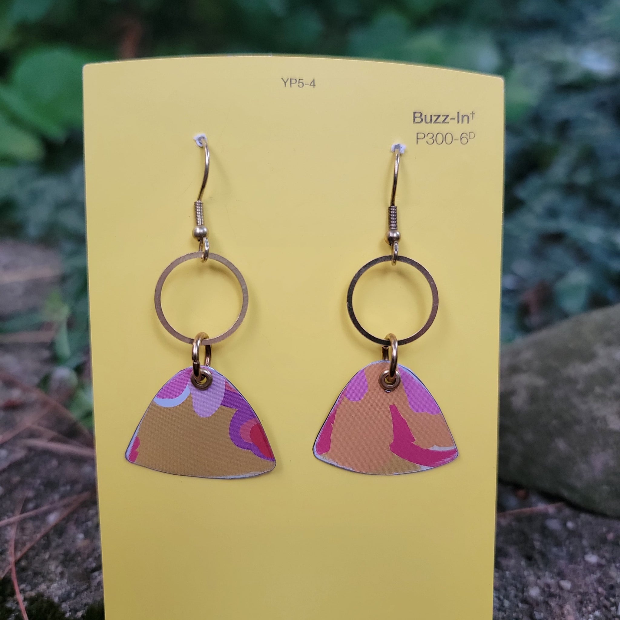 Summery Flowers Collection - Repurposed Tin Earrings