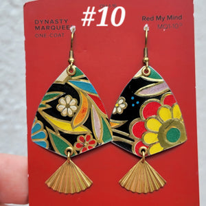 Dark Floral Collection - Repurposed Tin Jewelry