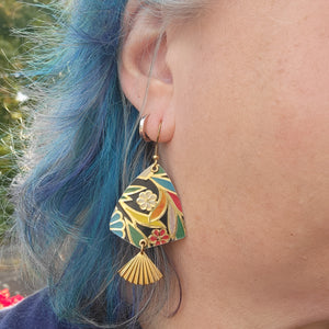 Dark Floral Collection - Repurposed Tin Jewelry