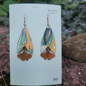 Summery Flowers Collection - Repurposed Tin Earrings