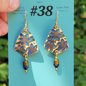 Late Summer Floral 2025 Collection - Repurposed Vintage Tin Earrings