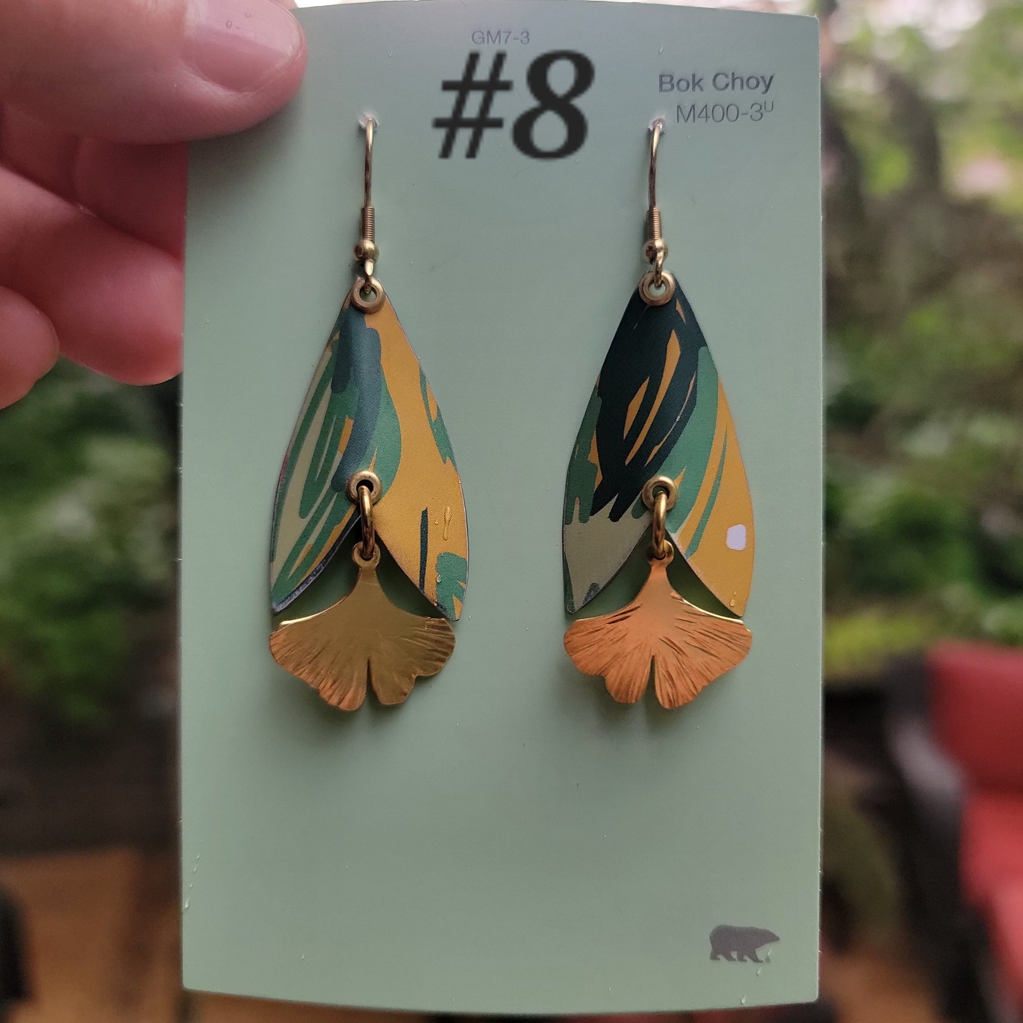 Summery Flowers Collection - Repurposed Tin Earrings
