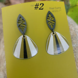 Goldenrod Harvest Collection - Repurposed Vintage Tin Earrings