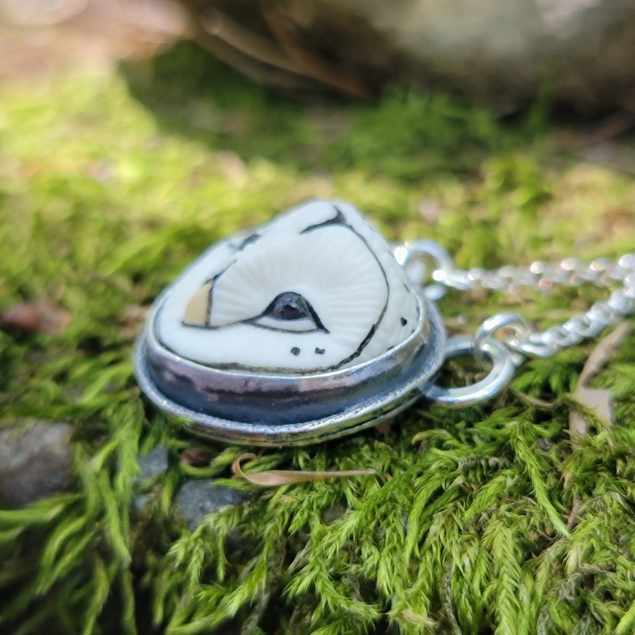 Barn Owl Pendants in Sterling Silver