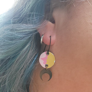 Summery Flowers Collection - Repurposed Tin Earrings