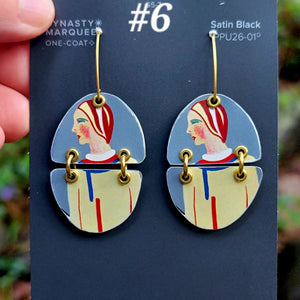 Modes 1930 Fashion Model Collection - Repurposed Tin Earrings