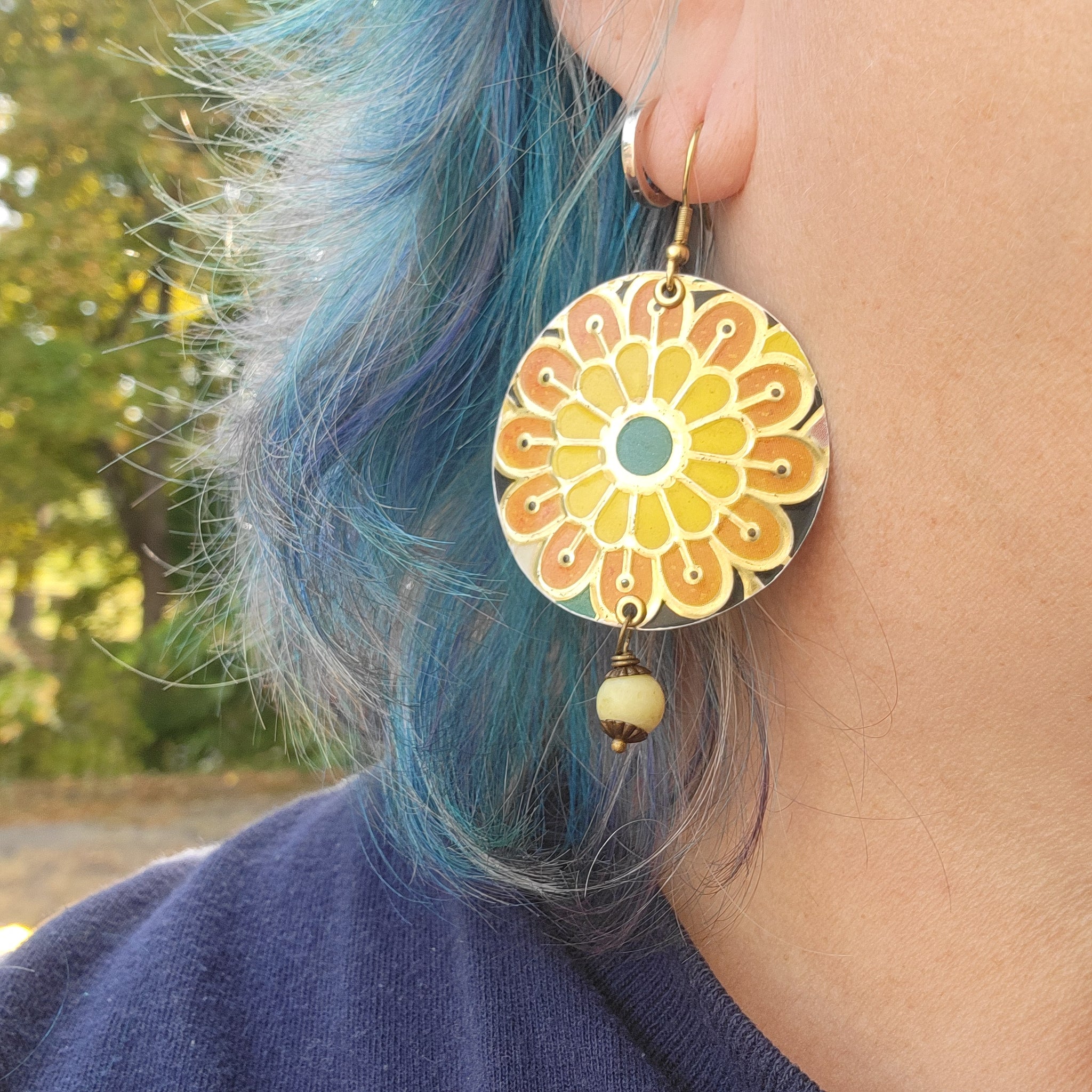 Dark Floral Collection - Repurposed Tin Jewelry
