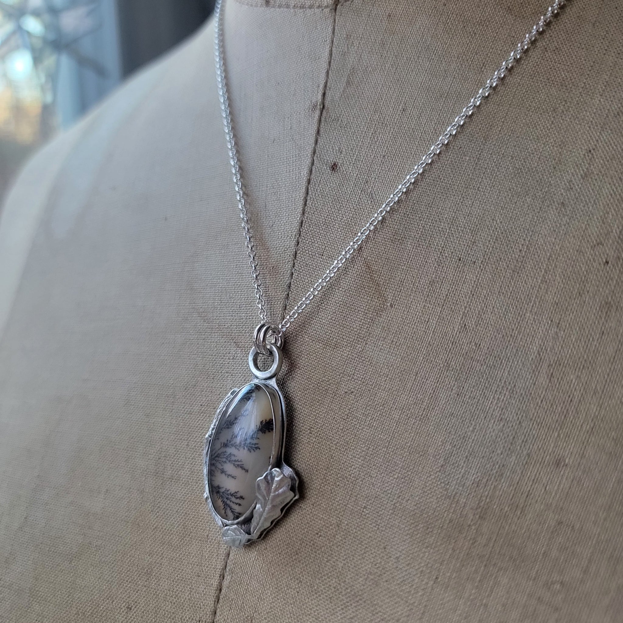 Part 2: Dendritic Agate Pendant Collection in Sterling Silver