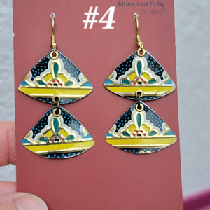 Dark Floral Collection - Repurposed Tin Jewelry