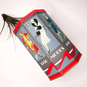 Modes 1930 Fashion Model Collection - Repurposed Tin Earrings