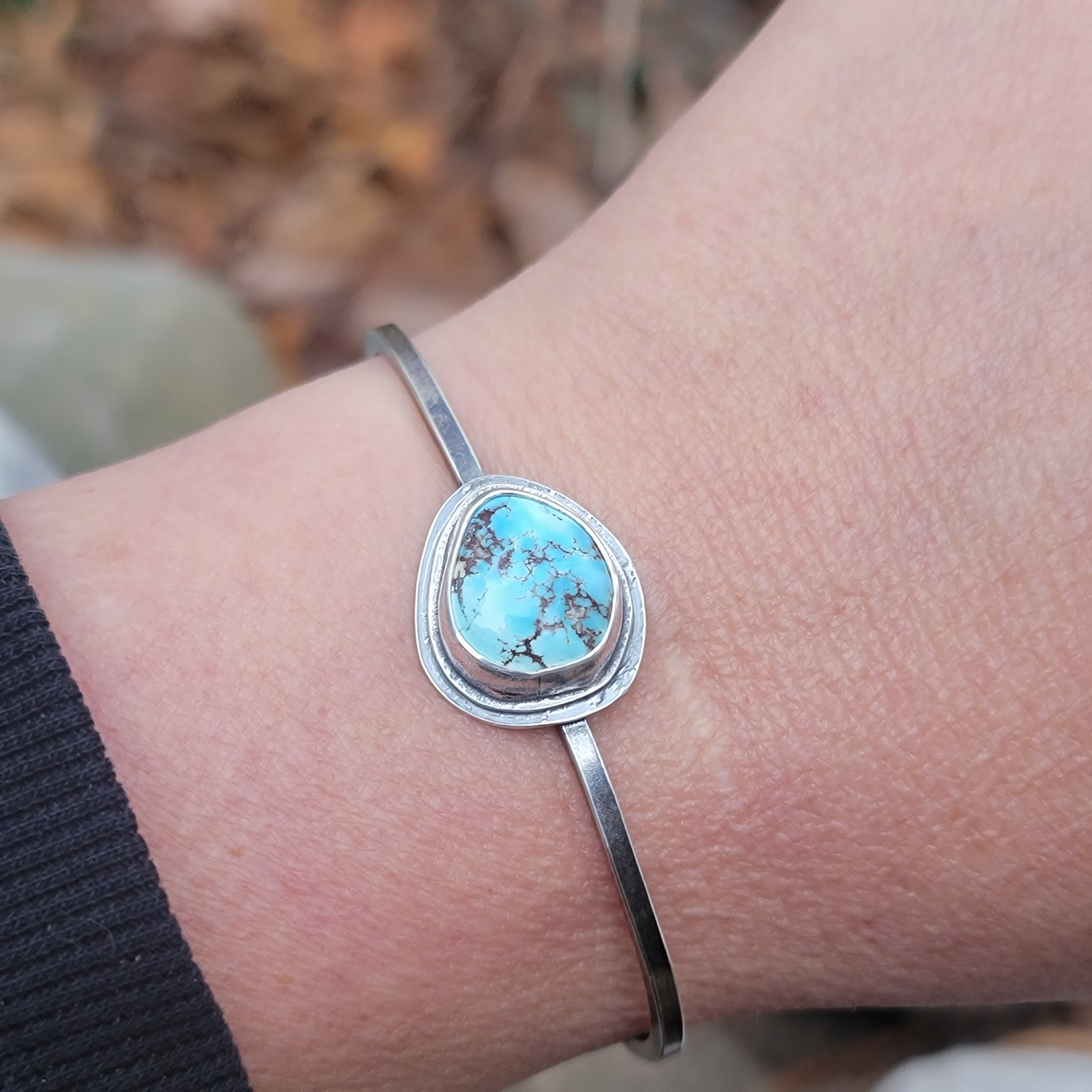 Gemstone Cuff Bracelet Collection in Sterling Silver