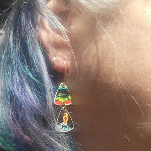 Le Vieux Marché Collection - Repurposed Vintage Tin Earrings