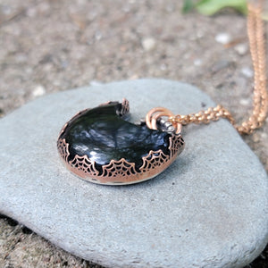 Spiderweb Bezel Pendants & Ring Halloween Collection